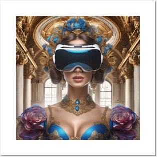Baroque Lady VR Gamerv Posters and Art